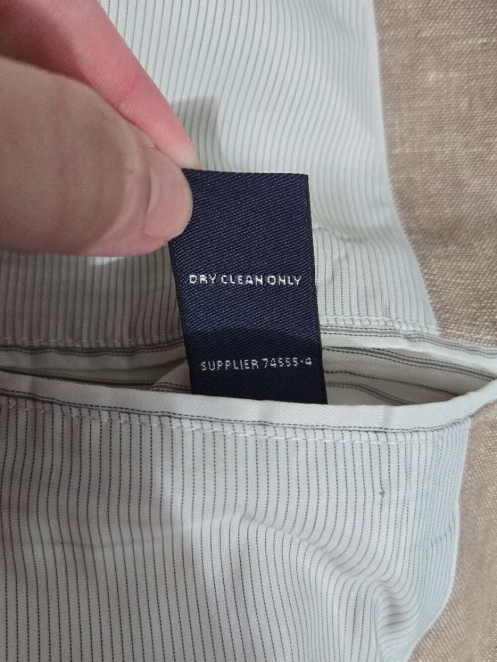 Stafford Mens Sport Coat Classic Fit Linen Blend Two Button Blazer Jacket 38R - Picture 12 of 13